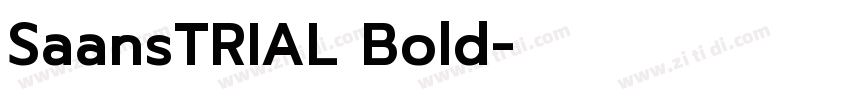 SaansTRIAL Bold字体转换